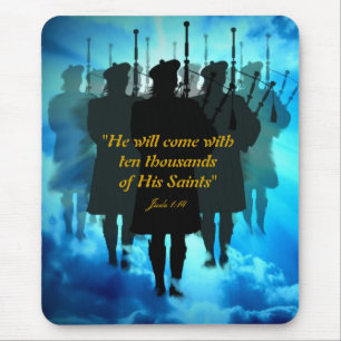 Scotlands pipers, sound the Saviours return Mouse Pad