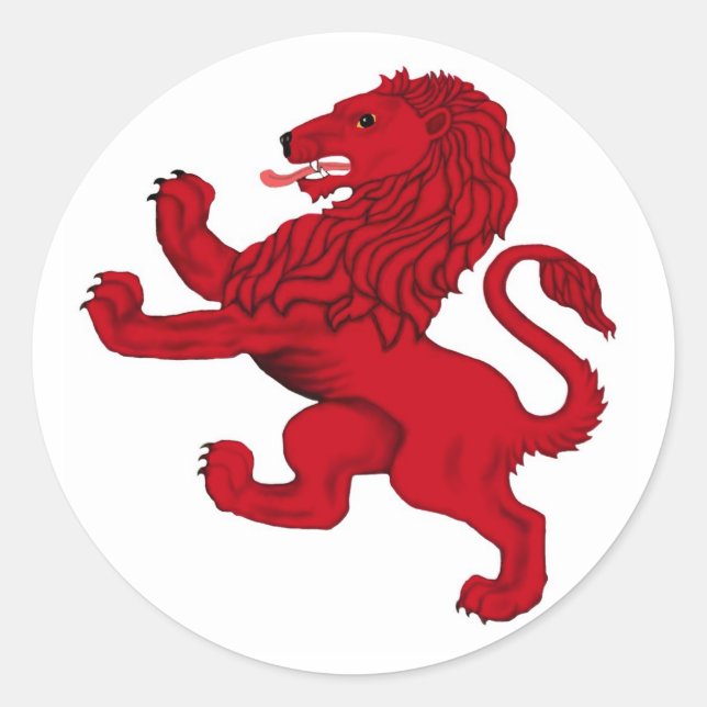 Scotland's Rampant lion Classic Round Sticker (Front)