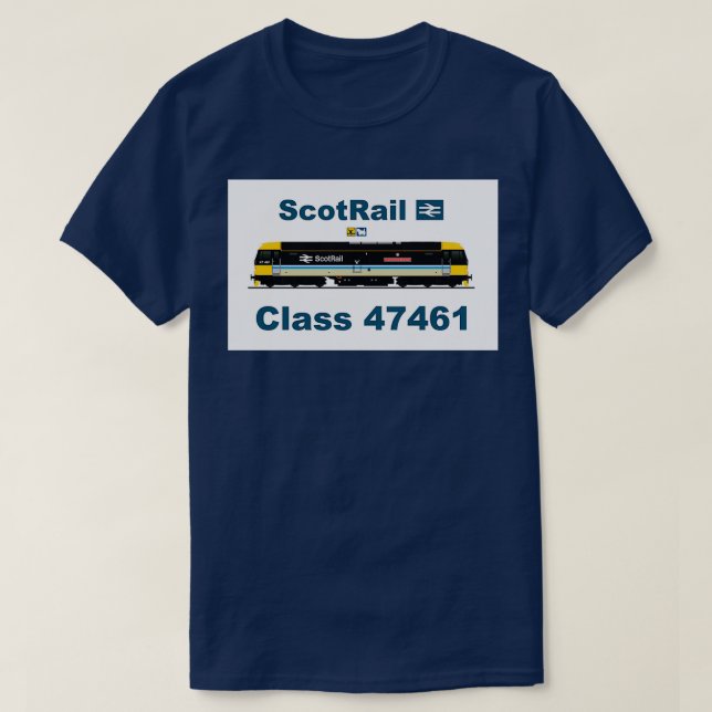 ScotRail class 47 locomotive T-Shirt (Design Front)