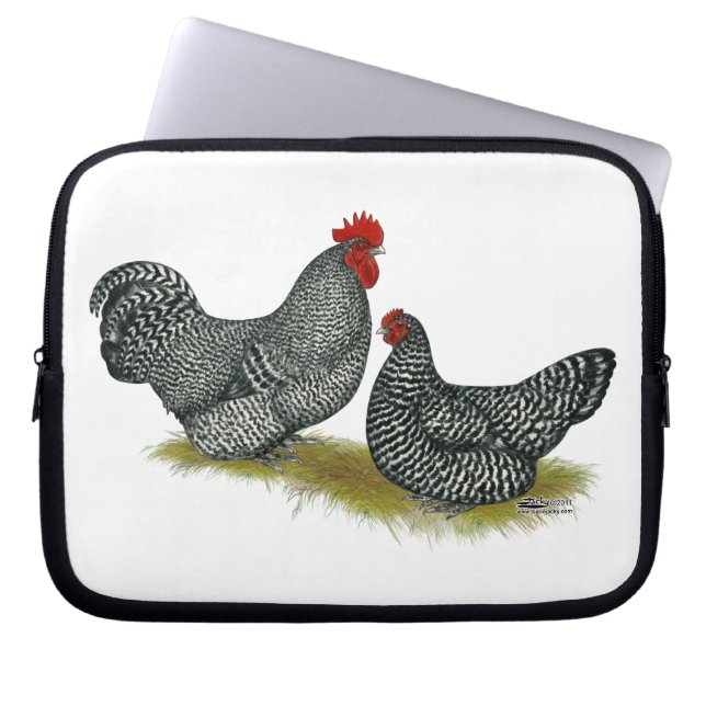 Scots Dumpy Chickens Laptop Sleeve (Front)