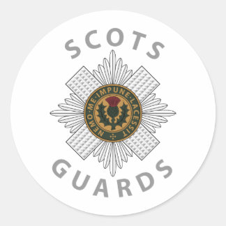 Scots Guards 2 Classic Round Sticker