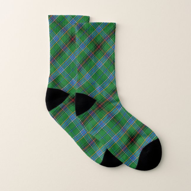 Scots Style Clan Duncan Tartan Plaid Socks (Pair)