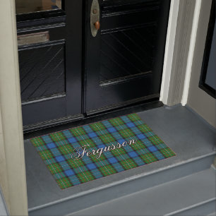 Scots Vista Clan Fergusson Tartan Plaid Doormat