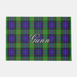 Scots Vista Clan Gunn Tartan Plaid Doormat