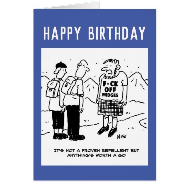 Scotsman's Attempt at repelling midges (Front)