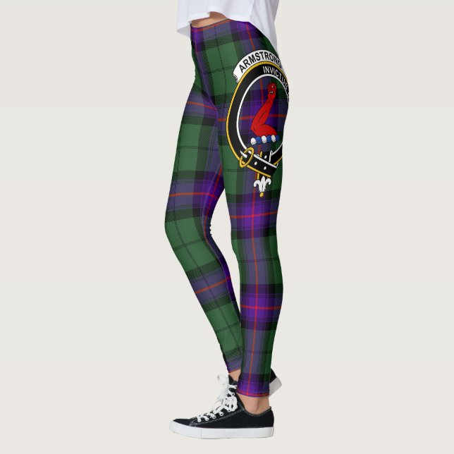 Scotstee Clan Armstrong Crest Tartan Women Legging (Left)