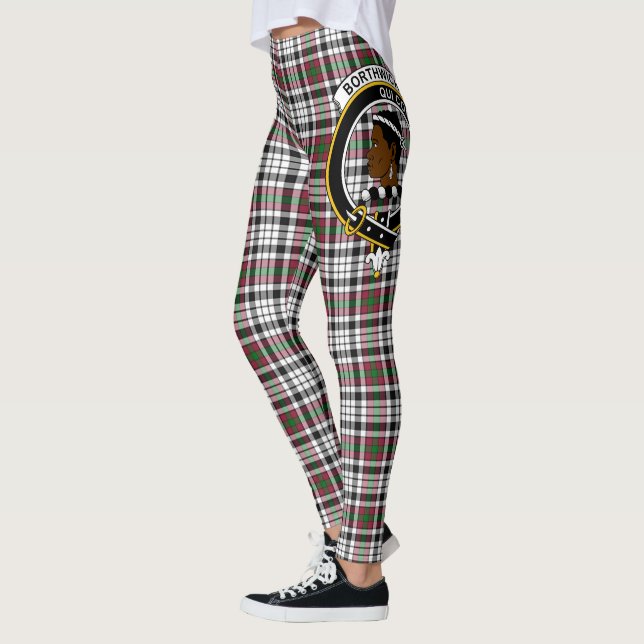 Scotstee Clan Borthwick Crest Tartan Women Legging (Left)