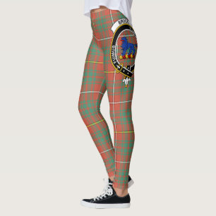 Scotstee Clan Bruce Ancient Crest Tartan Women Leggings