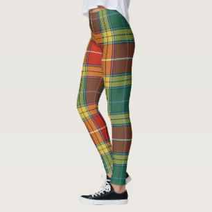Scotstee Clan Buchanan Old Sett Tartan Women Leggi Leggings