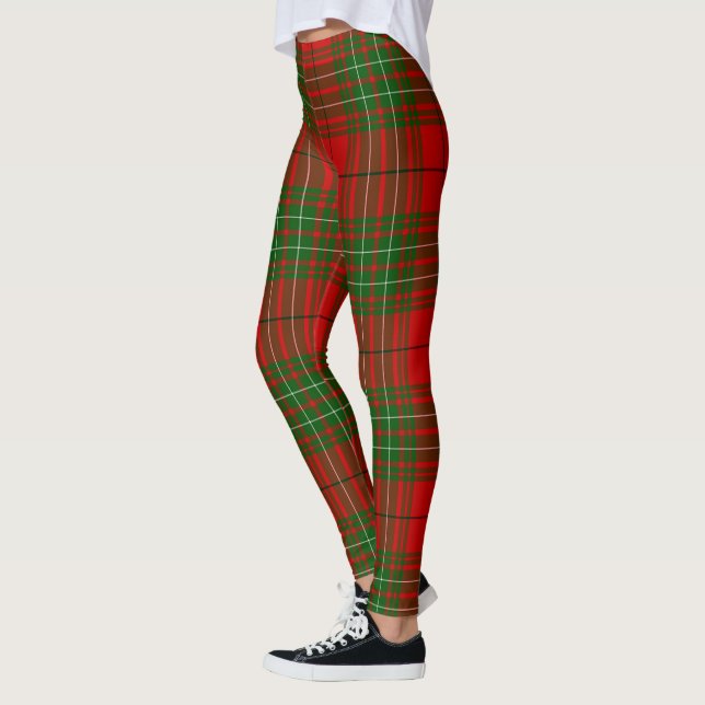 Scotstee Clan Comyn Red Tartan Women Leggings (Left)