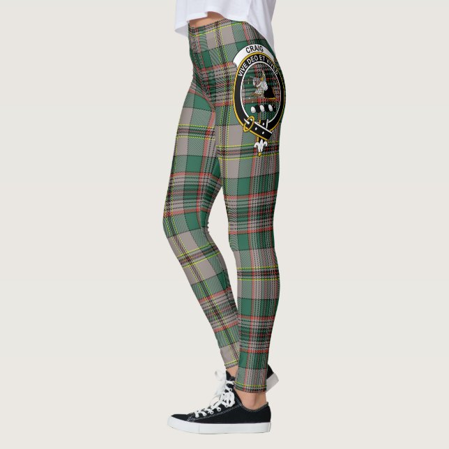 Scotstee Clan Craig Ancient Crest Tartan Women Leggings (Left)
