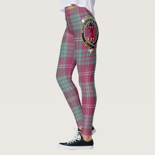 Scotstee Clan Crawford Ancient Crest Tartan Women  Leggings