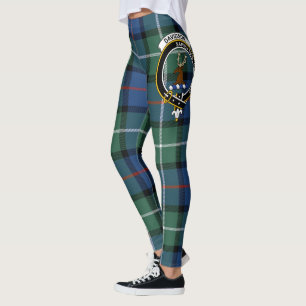 Scotstee Clan Davidson Of Tulloch Crest Tartan Leggings
