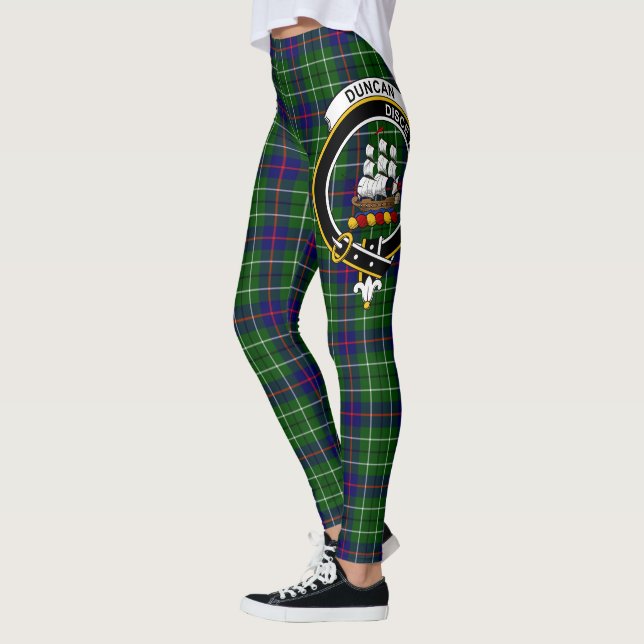 Scotstee Clan Duncan Crest Tartan Women Leggings (Left)