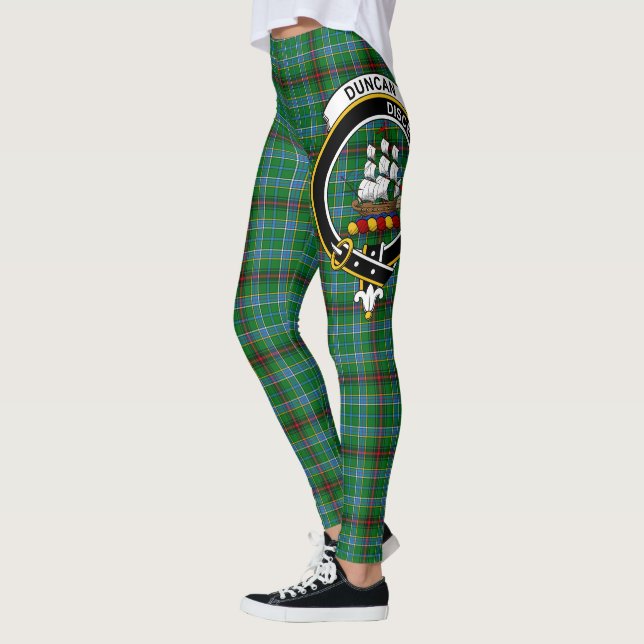 Scotstee Clan Duncan of Sketraw Crest Tartan Women Leggings (Left)