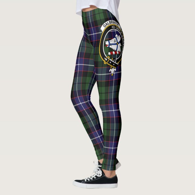 Scotstee Clan Galbraith Crest Tartan Women Legging (Left)