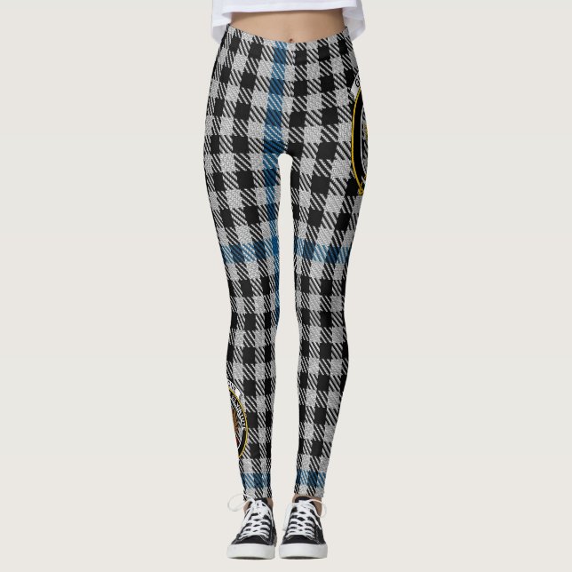 Scotstee Clan Gladstone Crest Tartan Women Legging (Front)