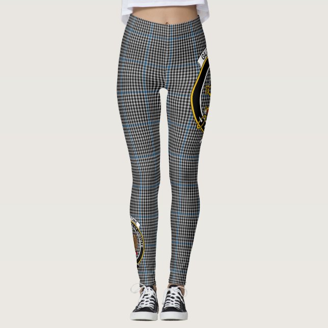 Scotstee Clan Gladstone Hunting Crest Tartan Women Leggings (Front)