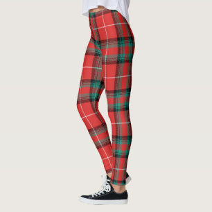 Scotstee Clan Glas Red Tartan Women Leggings