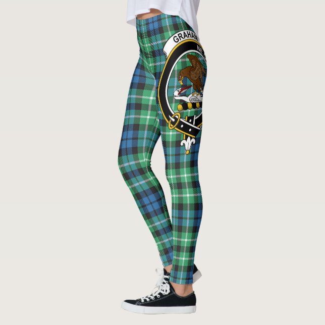 Scotstee Clan Graham Of Montrose Ancient Crest Leg Leggings (Left)