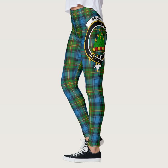 Scotstee Clan Grant Hunting Crest Tartan Women Leggings (Left)