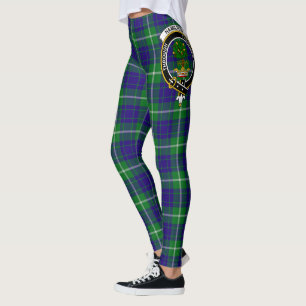 Scotstee Clan Hamilton Hunting Crest Tartan Women Leggings