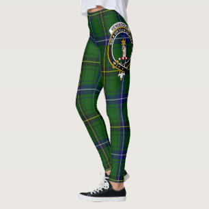 Scotstee Clan Henderson Modern Crest Tartan Women Leggings