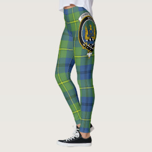 Scotstee Clan Johnston Ancient Crest Tartan Women Leggings