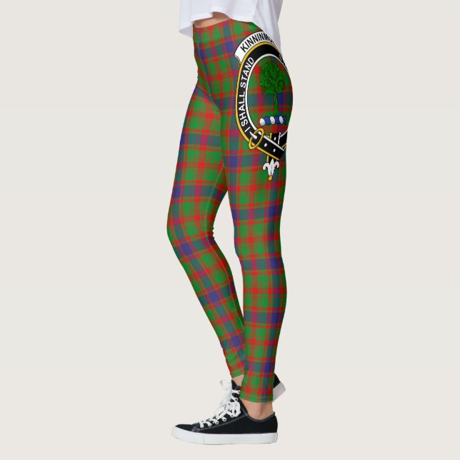 Scotstee Clan Kinninmont Crest Tartan Women Leggings (Left)