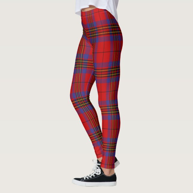 Scotstee Clan Leslie Modern Tartan Women Leggings (Left)