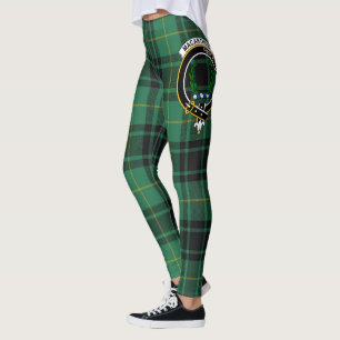 Scotstee Clan MacArthur Ancient Crest Tartan Women Leggings