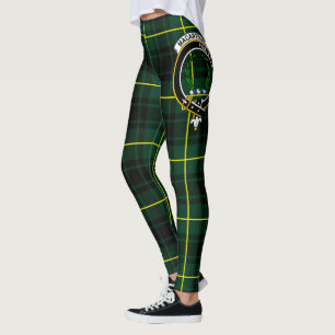 Scotstee Clan MacArthur Modern Crest Tartan Women  Leggings