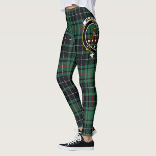 Scotstee Clan MacAulay Hunting Crest Tartan Women  Leggings