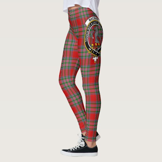 Scotstee Clan MacBain Crest Tartan Women Leggings (Left)