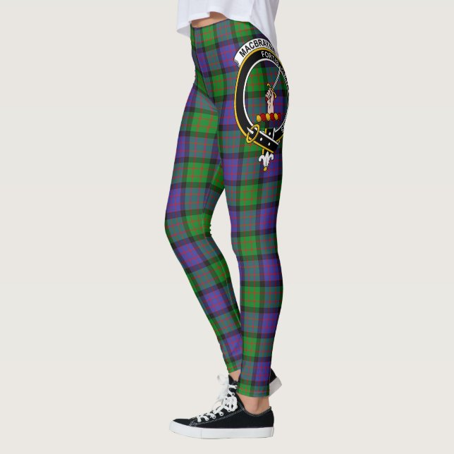 Scotstee Clan MacBrayne Crest Tartan Women Legging (Left)
