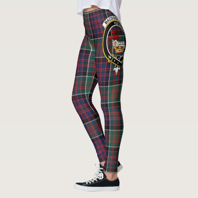 Scotstee Clan Macdonald Crest Tartan Women Legging (Left)