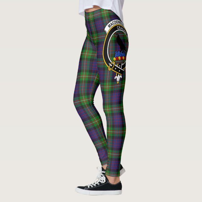Scotstee Clan MacDonell of Glengarry Crest Tartan  Leggings (Left)