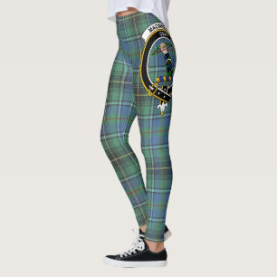 Scotstee Clan MacInnes Ancient Crest Tartan Women  Leggings
