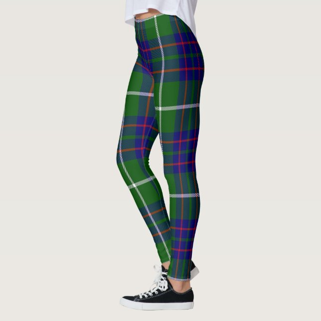 Scotstee Clan MacIntyre Hunting Modern Tartan Wome Leggings (Left)