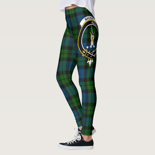 Scotstee Clan MacKay Crest Tartan Women Leggings (Left)