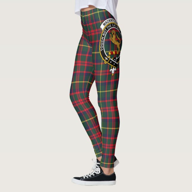 Scotstee Clan MacKintosh Crest Tartan Women Leggings (Left)