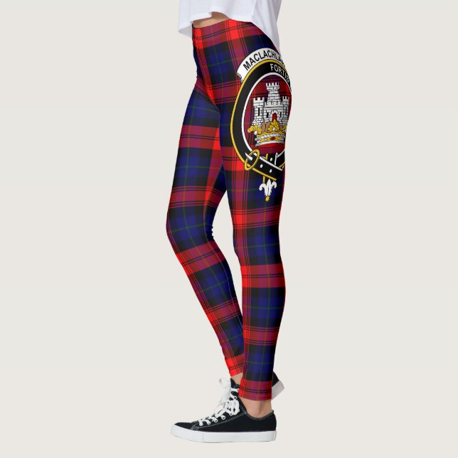 Scotstee Clan MacLachlan Crest Tartan Women Leggings (Left)