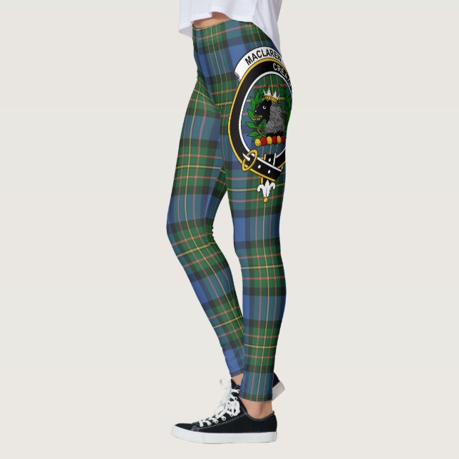 Scotstee Clan MacLaren Ancient Crest Tartan Women  Leggings (Left)