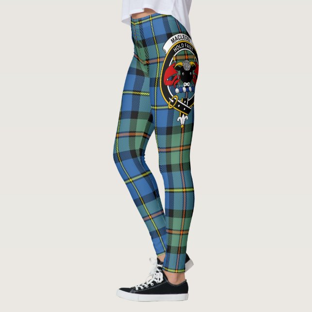 Scotstee Clan MacLeod Of Harris Ancient Crest  Leggings (Left)