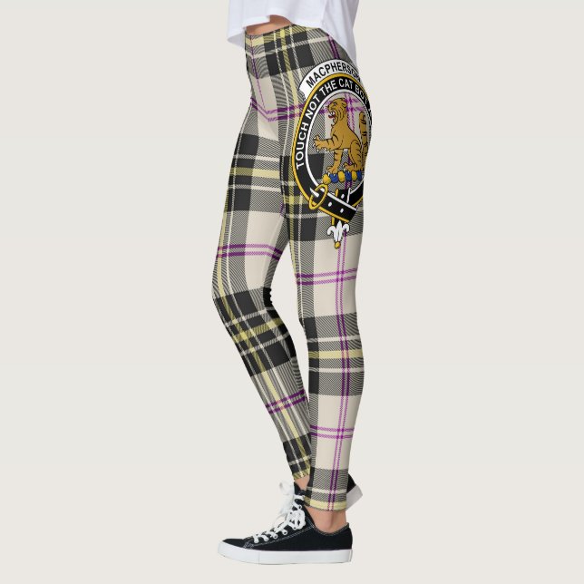 Scotstee Clan MacPherson Dress Ancient Crest Leggings (Left)