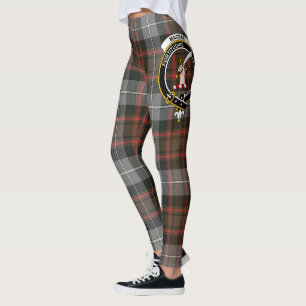 Scotstee Clan MacRae Hunting Weathered Crest Tarta Leggings