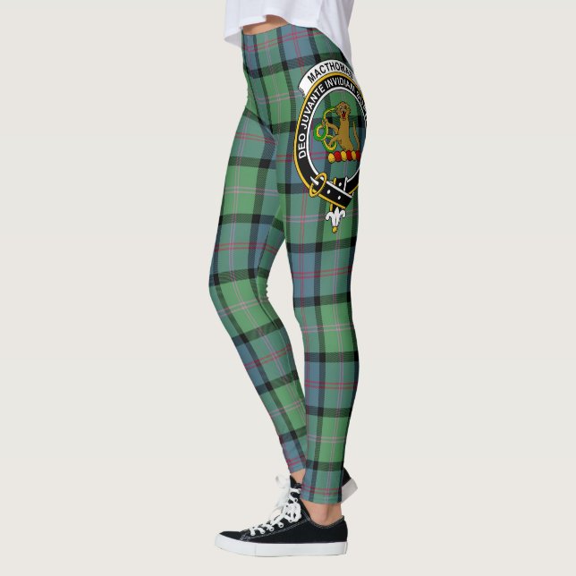 Scotstee Clan MacThomas Ancient Crest Tartan Women Leggings (Left)