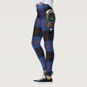 Scotstee Clan Maule Modem Crest Tartan Women Leggings