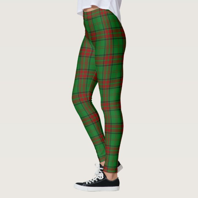 Scotstee Clan Maxwell Hunting Ancient Tartan Women Leggings (Left)