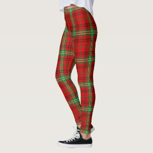 Scotstee Clan Morrison Red Modern Ancient Tartan Leggings